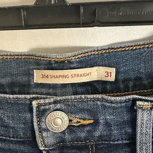 Levi's Damen 314 Shaping Straight Fit Jeans Medium No Wash Blau Größe 31 - Bild 6 von 7