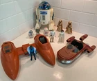 Vintage Star Wars Original landspeeder, cloudcar  & figure set parts misc Lot