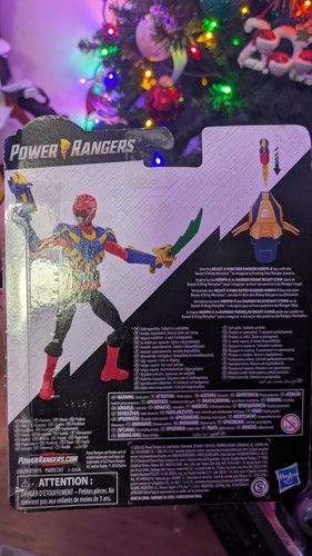 Hasbro Power Rangers Beast Morphers Beast X King Red Ranger With Morph X Key - Picture 4 of 4