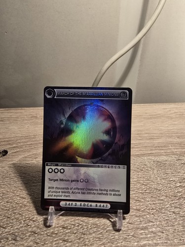 Chaotic March of the M'arrillian Minions 89/100 TOTT 1st Super Rare Mugic NM/LP - Picture 1 of 2