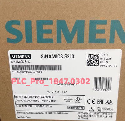 1PCS Brand New Siemens 6SL32105HB101UF0 6SL3210-5HB10-1UF0  Fast delivery