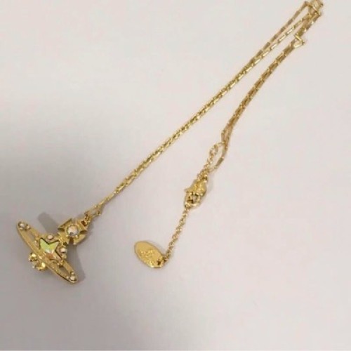 Vivienne Westwood Star Orb Rhinestone Necklace Pendant Gold with drawstring - Bild 10 von 24
