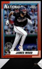 2025 Topps Chrome #90CB-15 James Wood 1990 Topps Baseball 35th Anniversary