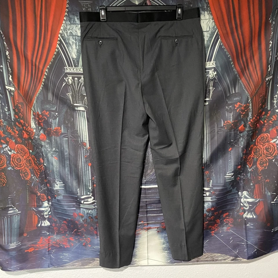 Traje de lana Joseph Abboud 2 piezas gris blazer y pantalón para hombre 44L/39L ropa de negocios Foto 4 de 4