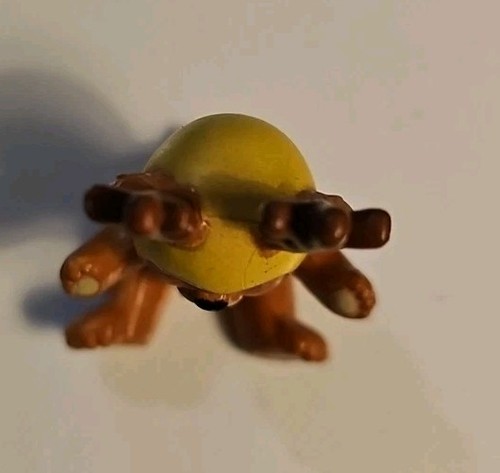 Vintage Christmas Yellow Reindeer Cub Bear Figurine Bells - Picture 6 of 8