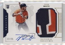 2016 National Treasures Materials Signatures Gold /25 Tyler White Rookie Auto RC