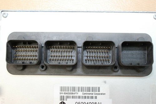 07 JEEP WRANGLER 3.8L MT ECU ECM PCM ENGINE CONTROL COMPUTER 05187168AL TESTED - Picture 4 of 10