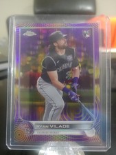2 Card Lot 2022 Topps Chrome Ryan Vilade Sonic 33/299, Black/White Wave