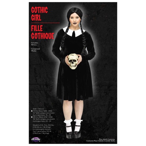Gothic Girl Adult Plus Size Costume - Bild 3 von 5