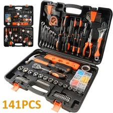 141 Piece Tool Set Auto Repair Tool Combination Package Socket Wrench Mixed Tool