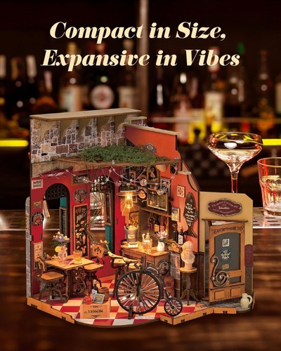 Rolife DIY Wooden Miniature Dollhouse Handmade Doll House with Lights Xmas Gifts - Picture 188 of 225