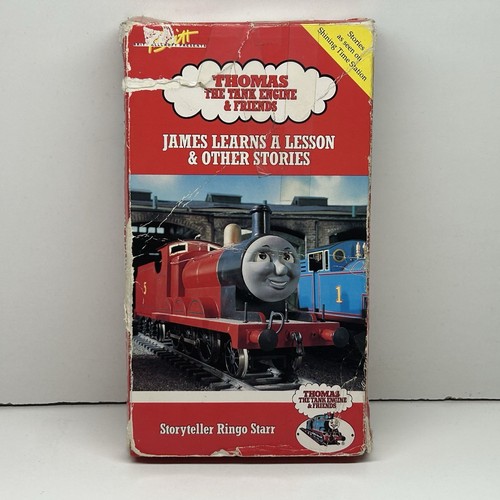 Thomas Tank Engine Friend VHS James Learns Lesson 1985 Video Red Tape Train Rare - Picture 5 of 17