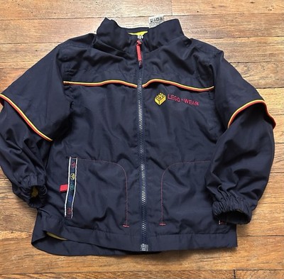 Lego Wear Boys Jacket Size 4 Navy Insulated  Work Zone  Construction Embroidered