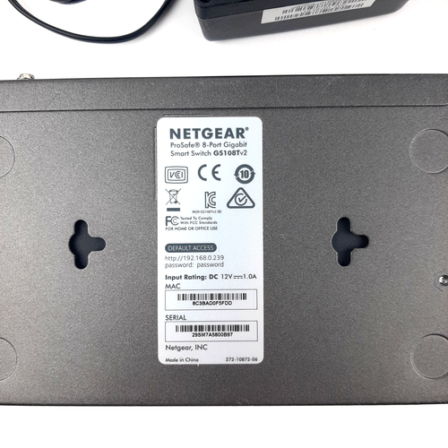 NETGEAR ProSafe 8-portowy inteligentny przełącznik Gigabit Ethernet GS108T - Zdjęcie 4 z 8