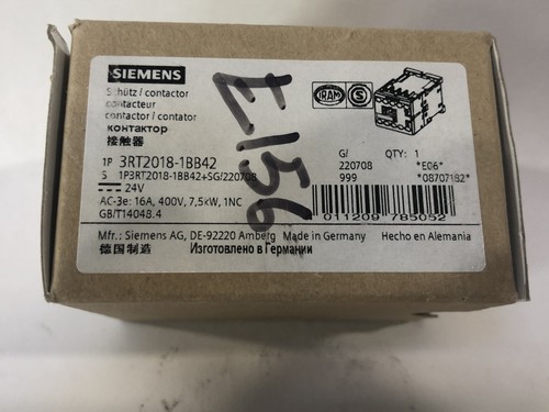 Siemens Contactor 3Rt20181Bb42 Good Quality - Picture 2 of 2