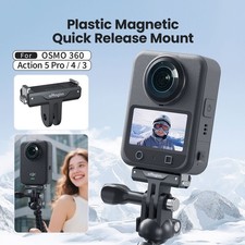 Magnetic Quick Release Mount for DJI Osmo 360/Action 5 Pro/4/3 2-Prong Adapter