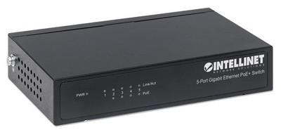 Intellinet 5-Port Gigabit Ethernet PoE+ Switch