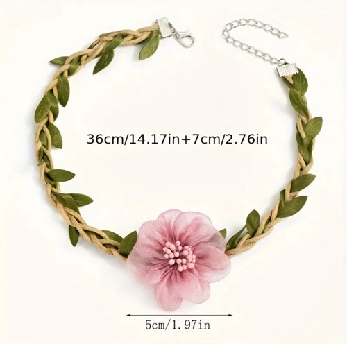 COLLIER RETRO FLEURI ANNABELLE - Imagen 4 de 5