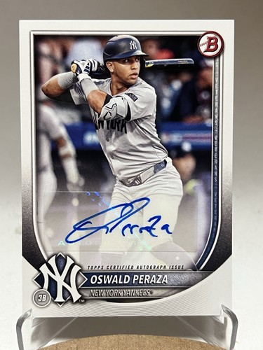 2025 BOWMAN OSWALD PERAZA PAPER AUTOGRAPH - Picture 3 of 5