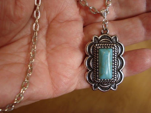 5" Drop Indian Chief, Feather & Faux Turquoise Pendant Key Ring Glitz - Picture 9 of 9