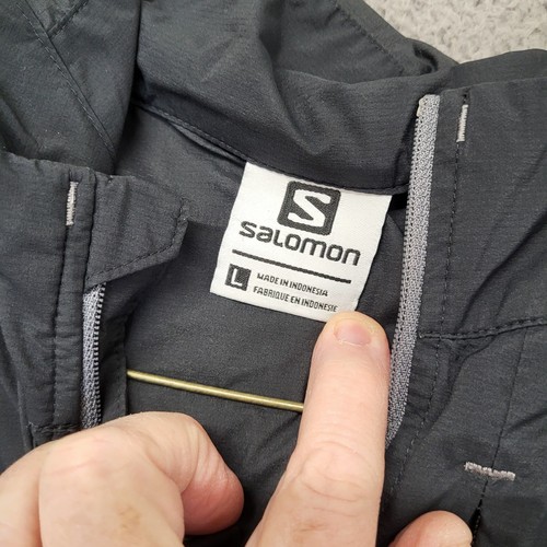 Chaqueta Salomon Para Mujer Talla Grande Negra Con Capucha Protección de Piel Avanzada Ligera  - Imagen 15 de 19