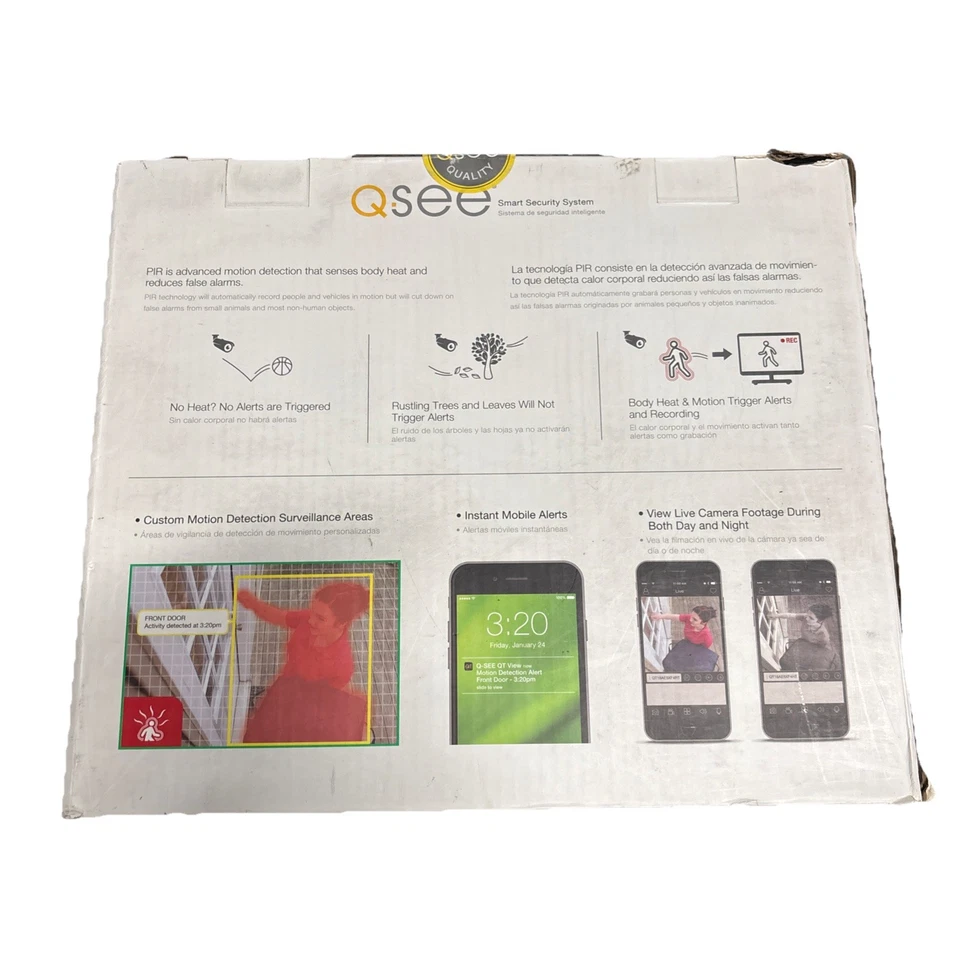 Q See Smart Security System. HD1080p. 8CH DVR+4 Cameras 1TB  - Image 3 of 4