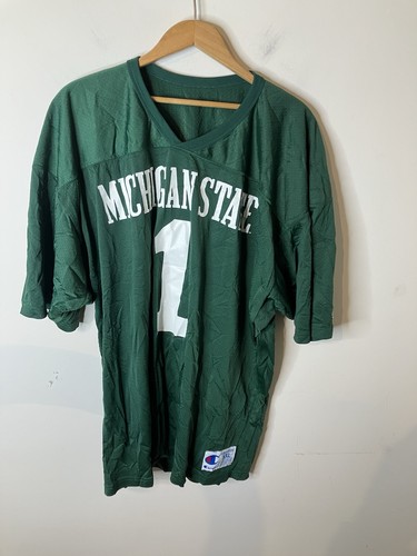 Vintage Michigan State Spartans Champion Fußball Trikot Made in USA Herren 2XL - Bild 7 von 10
