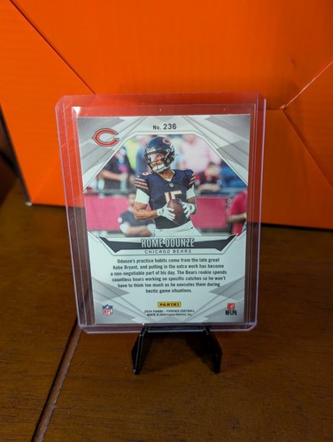 2024 Panini Phoenix - Rookies Rome Odunze #236 Silver (RC) Bears - Picture 2 of 3