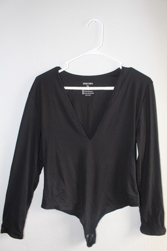 Body REORIA donna XL scollo a V profondo manica lunga trendy sexy doppio foderato - Foto 2 di 3