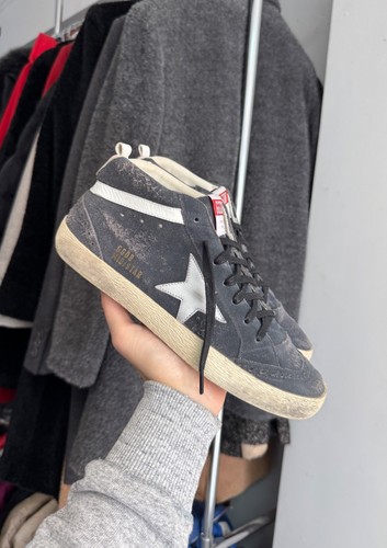 Women's Golden Goose GGDB Mid/Star High Top Suede Leather Sneakers Size 40 - Picture 15 of 19