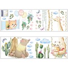  Kids Room Decor Nursery Wall Decals Cartoon Animal Plants Stickers