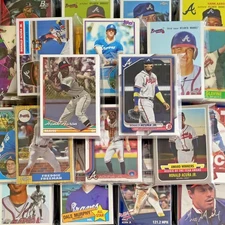 Atlanta Braves 40 Card Lots – Stars, HOF, Inserts & Parallels – Maddux Chipper