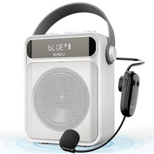 SHIDU 40W Portable Voice Amplifier with Wireless Microphone...