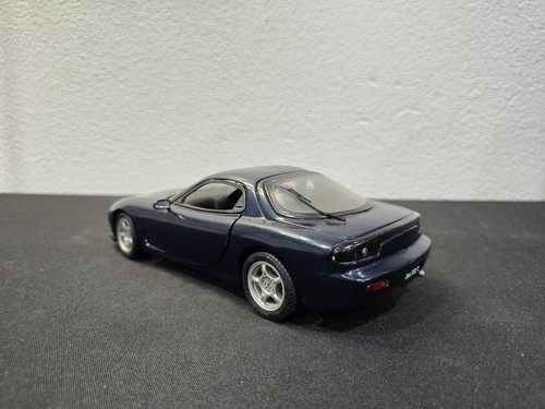 **RARE** KYOSHO MAZDA RX-7 COUPE DIECAST MODEL CAR BLUE 1:18 SCALE WITH TAG! HTF - Picture 13 of 21
