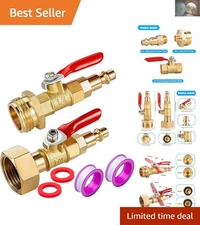 Essential Brass Winterize Adapter - 2PCS for RVs, Boats, & Outdoor Water Systems