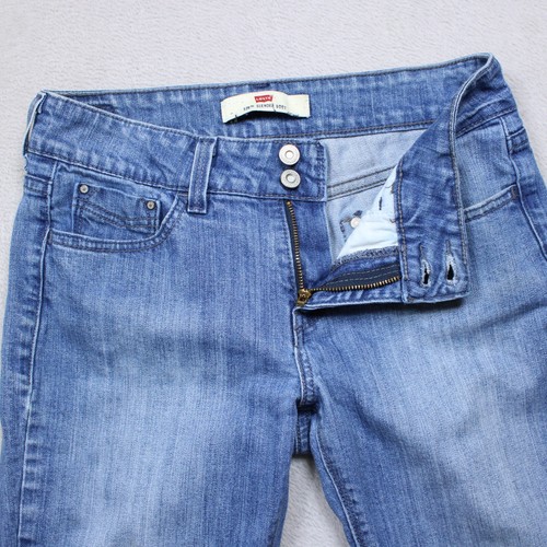 Levi’s 526 Jeans Women 2M Slender Bootcut Blue Stretch Mid Rise 28x30 Made China - Picture 3 of 16