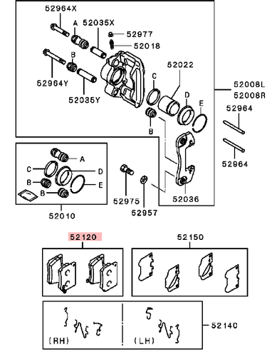 BREMSBELÄGE HINTEN FÜR MITSUBISHI PAJERO SHOGUN SPORT K94W MK1 2.5D - Bild 3 von 9