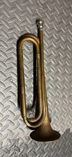 Antique Military U.S. Regulation Brass Bugle - Made in USA