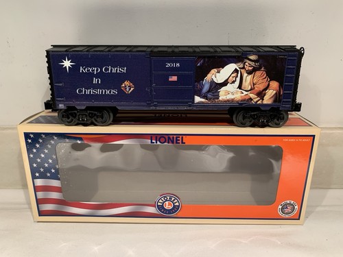 LIONEL CHRISTMAS (KEEP CHRIST IN) BOXCAR 6-58031! O GAUGE RELIGIOUS CHURCH JESUS - Picture 1 of 5