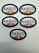 Rasco FR Replacement Patch Lot of 5 | Iron-On Flame Resistant Tags | HRC2 2112 W