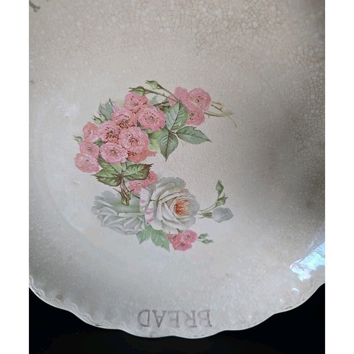 Vintage Floral Plate Give Us This Day Our Daily Bread Decorative Dish - Picture 4 of 6