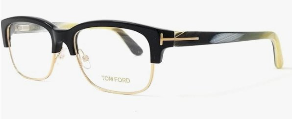 Очки TOM FORD FT5307 001, блестящие, черные, 52 мм
