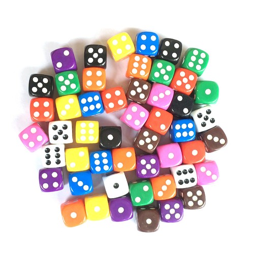 10Pcs For DND RPG Role Playing D6 Six Sided Square Polyhedral Dice 16mm Games - Picture 7 of 9