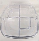 Pampered Chef Cool & Serve Square Tray 6 Piece Divided Dish Serving Platter Egg