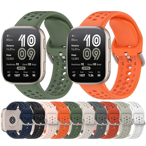 Correa de reloj de silicona A2435 correa de reloj correa de pulsera apta para Amazfit Bip6 - Imagen 2 de 26