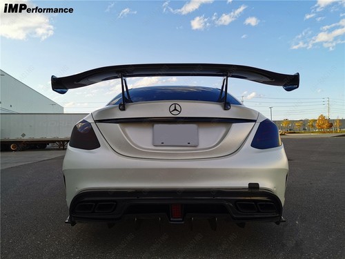 iMP W205 C63 AMG Sedan Carbon Rear Diffuser w/ Underboard for 15-21 Benz - Picture 11 of 23