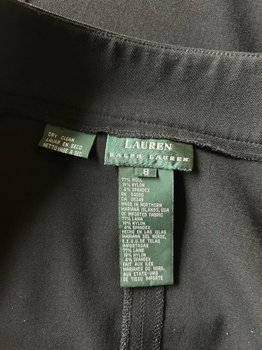 Ralph Lauren Damen 8 lange A-Linien Rock Reitsport Maxi Wolle Vintage 90er Schnallen - Bild 3 von 15