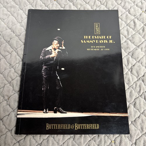 Auction Catalog for The Estate Of Sammy Davis Jr 1991. Butterfield Los Angeles - Picture 1 of 15