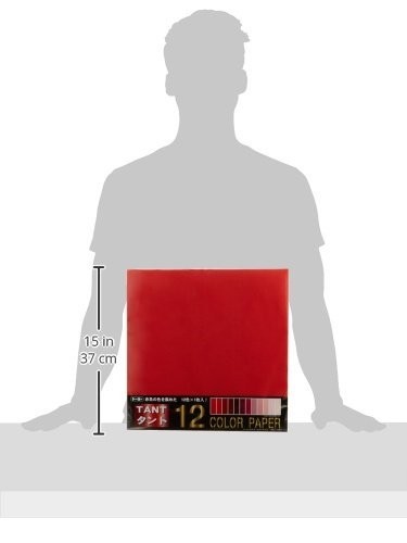 TOYO Tant 12 Origami Farbpapier 13,8 Zoll Quadrat 12 Blatt ROT aus Japan 191541 - Bild 2 von 7
