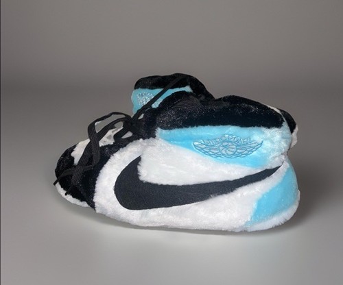 NEW Nike Dunk Slippers Jordan Kid Unisex Light Blue  One Size Fits All age 10-17 - Picture 1 of 4